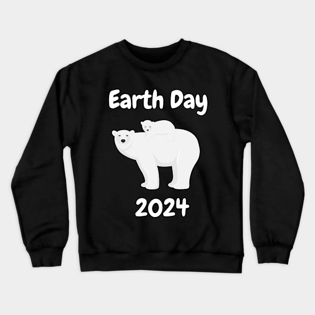 Earth Day 2024 Polar Beer Crewneck Sweatshirt by aesthetice1